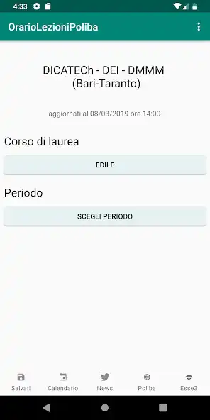 Play Orario Lezioni Poliba  and enjoy Orario Lezioni Poliba with UptoPlay