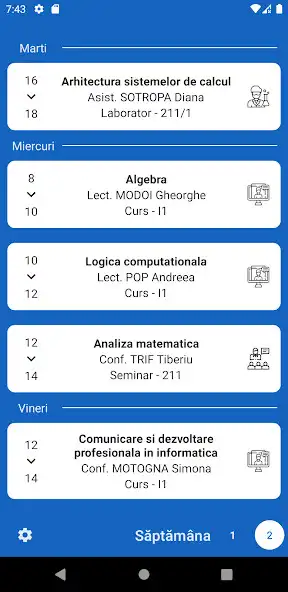 Play Orar Mate-Info UBB  and enjoy Orar Mate-Info UBB with UptoPlay