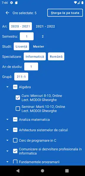 Play Orar Mate-Info UBB as an online game Orar Mate-Info UBB with UptoPlay