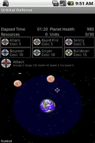 Play Orbital Defense as an online game Orbital Defense with UptoPlay