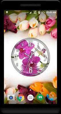 Play Orchid Clock Live Wallpaper Play Orchid Clock Live Wallpaper