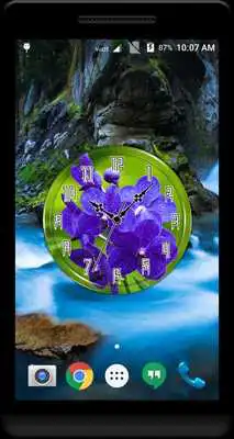 Play Orchid Clock Live Wallpaper Play Orchid Clock Live Wallpaper