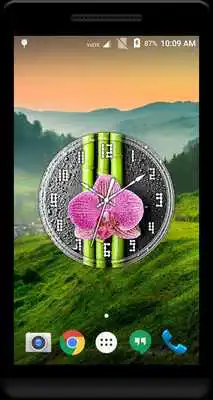 Play Orchid Clock Live Wallpaper Play Orchid Clock Live Wallpaper