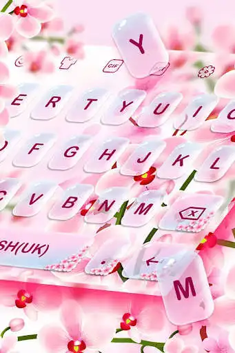 Play Orchid Flower Keyboard Theme as an online game Orchid Flower Keyboard Theme with UptoPlay