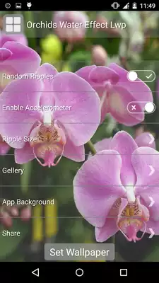 Play Orchids Water Effect LWP Play Orchids Water Effect LWP