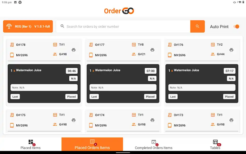 Play OrderGO - ROS as an online game OrderGO - ROS with UptoPlay