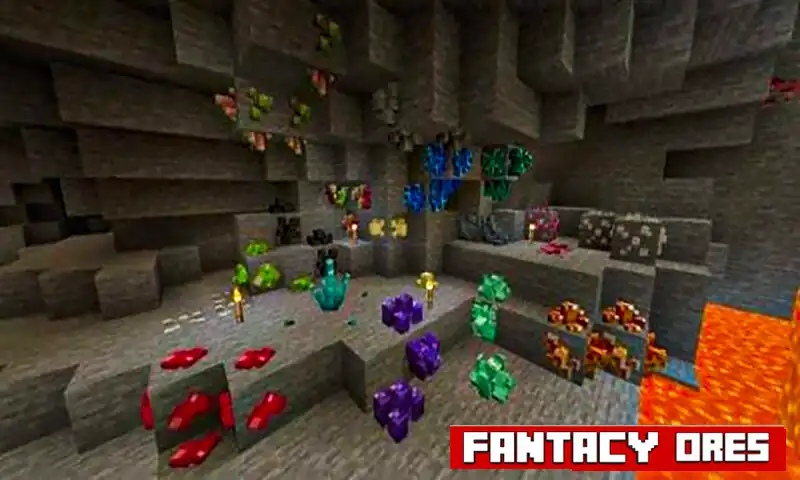 Play Ore Fantacy Mods for Minecraft as an online game Ore Fantacy Mods for Minecraft with UptoPlay
