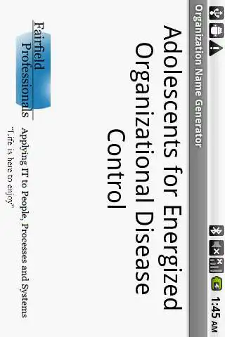 Play APK Organization Name Generator  and enjoy Organization Name Generator with UptoPlay appinventor.ai_pwiner_msae.OrgNameGenerator