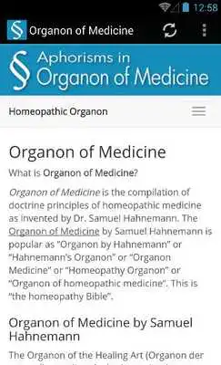 Play Organon of Medicine