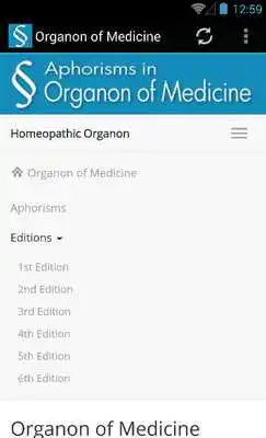 Play Organon of Medicine