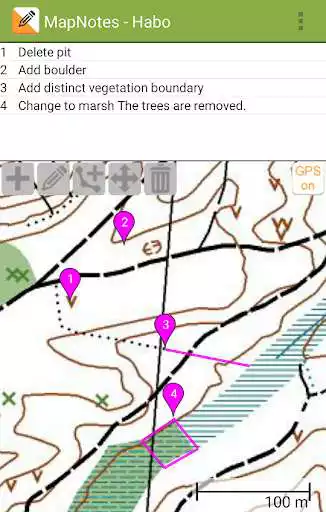Orienteering Map Notes online game with UptoPlay