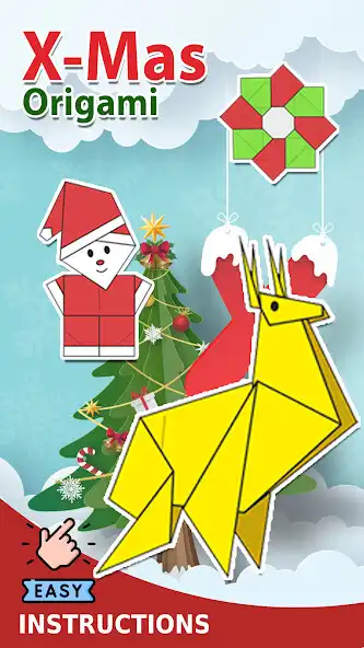 Play Origami: Christmas paper as an online game Origami: Christmas paper with UptoPlay