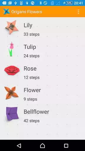 Play Origami Flower Instructions 3D