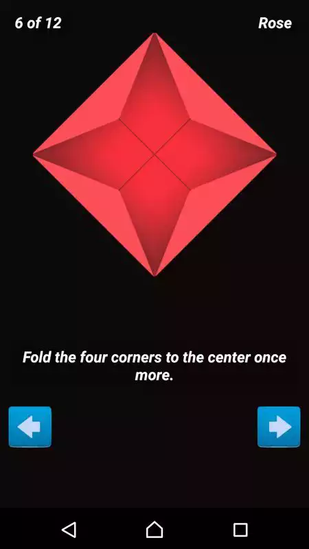 Play Origami Flower Instructions 3D