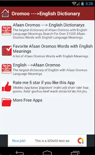 Play Oromoo English Dictionary  and enjoy Oromoo English Dictionary with UptoPlay