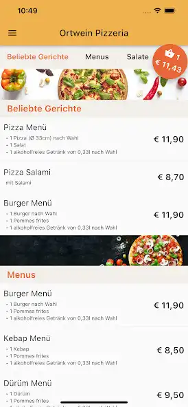 Play Ortwein Pizzeria as an online game Ortwein Pizzeria with UptoPlay