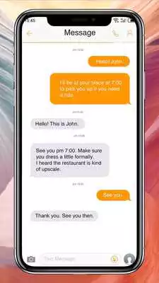 Play OS 12 Orange - SMS, MMS Theme, OS color style