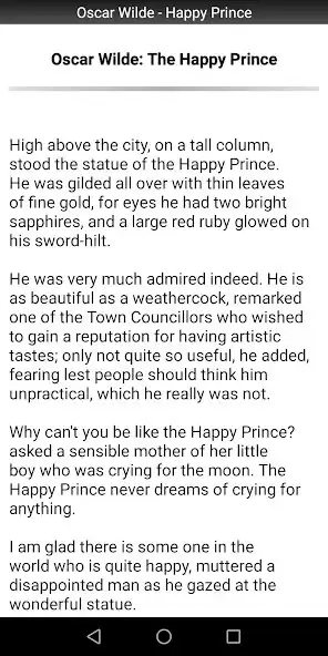 Play Oscar Wilde - The Happy Prince as an online game Oscar Wilde - The Happy Prince with UptoPlay