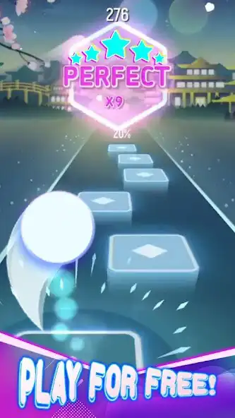 Play Oshi No Ko EDM Tiles Hop as an online game Oshi No Ko EDM Tiles Hop with UptoPlay