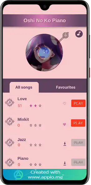 Play Oshi No Ko Piano as an online game Oshi No Ko Piano with UptoPlay