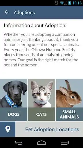 Play APK Ottawa Humane Society  and enjoy Ottawa Humane Society with UptoPlay com.iversoft.ohs