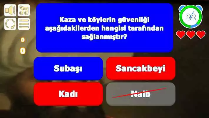 Play Ottoman Empire History Information Contest Game