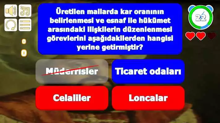 Play Ottoman Empire History Information Contest Game