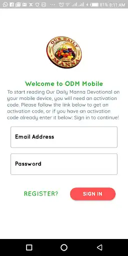 Play OUR DAILY MANNA (ODM) Official Mobile App as an online game OUR DAILY MANNA (ODM) Official Mobile App with UptoPlay