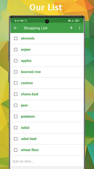 Play OurList - My Grocery List as an online game OurList - My Grocery List with UptoPlay