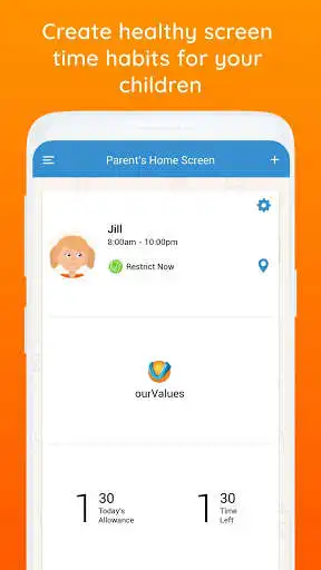 Play ourValues Smarter Screen Time & Parental Control  and enjoy ourValues Smarter Screen Time & Parental Control with UptoPlay