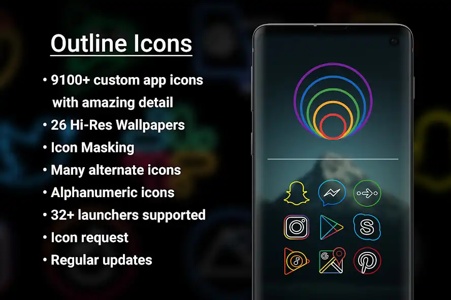 Play Outline Icons - Icon Pack  and enjoy Outline Icons - Icon Pack with UptoPlay