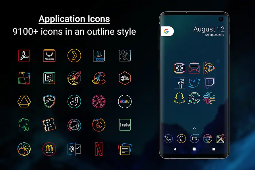 Play Outline Icons - Icon Pack as an online game Outline Icons - Icon Pack with UptoPlay