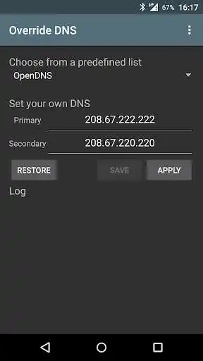 Play Override DNS (a DNS changer) as an online game Override DNS (a DNS changer) with UptoPlay