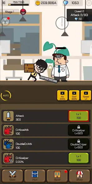 Play Overtime Warrior Idle RPG as an online game Overtime Warrior Idle RPG with UptoPlay