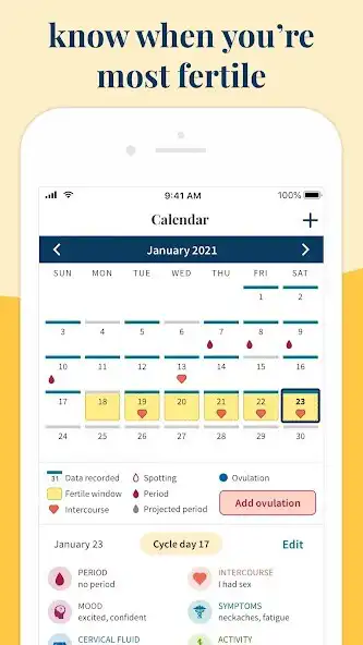 Play Ovia Fertility  Cycle Tracker as an online game Ovia Fertility  Cycle Tracker with UptoPlay
