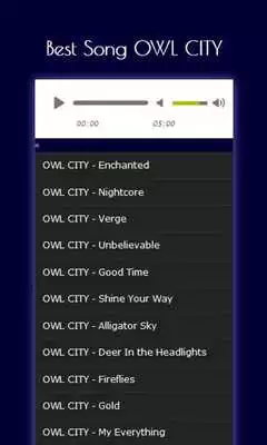Play Owl City - Mp3
