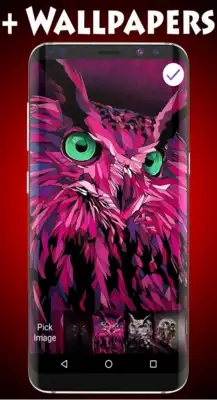 Owl Lock Screen Wallpaper online game with UptoPlay