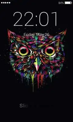 Play Owl Lock Wallpaper