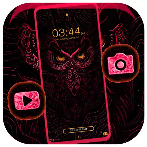 Play Owl Pink Dark Theme APK