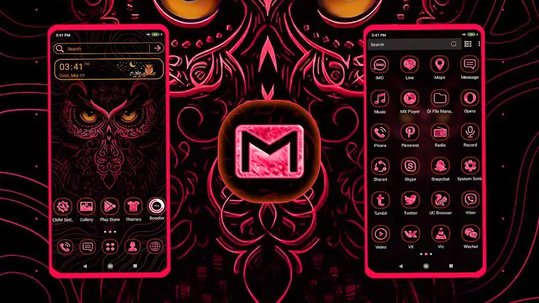 Play Owl Pink Dark Theme  and enjoy Owl Pink Dark Theme with UptoPlay