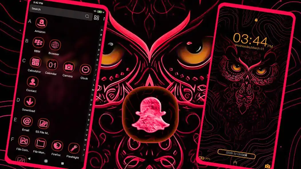 Play Owl Pink Dark Theme as an online game Owl Pink Dark Theme with UptoPlay