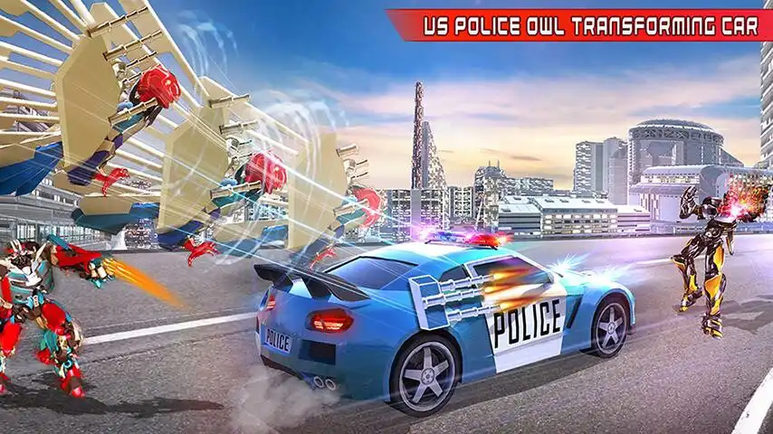 Play Owl Robot Car Transform Games as an online game Owl Robot Car Transform Games with UptoPlay