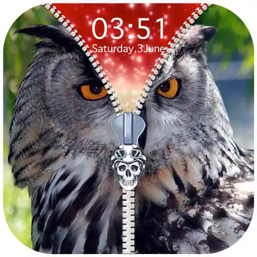 Play Owl Zipper Lock Screen APK