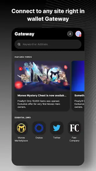 Play OXALUS - NFT Game Wallet as an online game OXALUS - NFT Game Wallet with UptoPlay