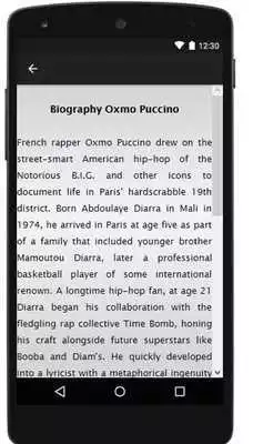 Play Oxmo Puccino Songs  Lyrics.