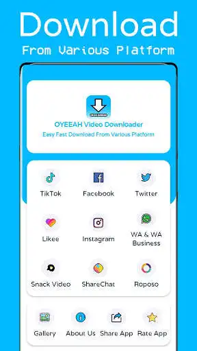 Play OYEEAH Downloader For All  and enjoy OYEEAH Downloader For All with UptoPlay