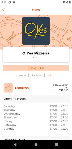 Play O Yes Pizzeria Truro as an online game O Yes Pizzeria Truro with UptoPlay
