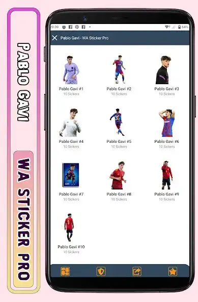 Play Pablo Gavi - WA Sticker Pro  and enjoy Pablo Gavi - WA Sticker Pro with UptoPlay