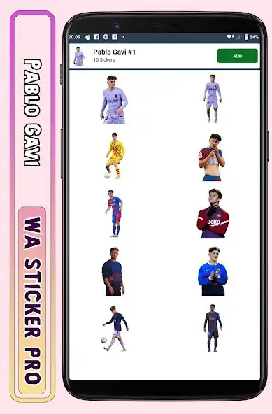 Play Pablo Gavi - WA Sticker Pro as an online game Pablo Gavi - WA Sticker Pro with UptoPlay
