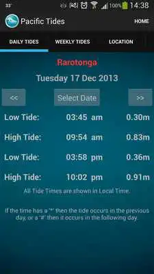 Play Pacific Islands Tide Times